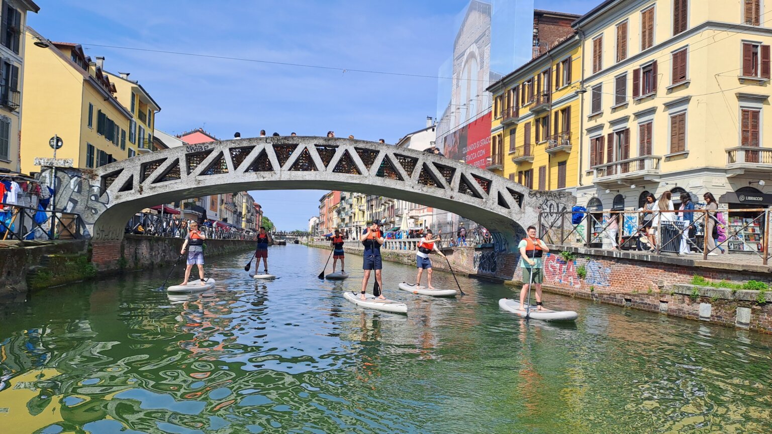 SUP sul naviglio 1