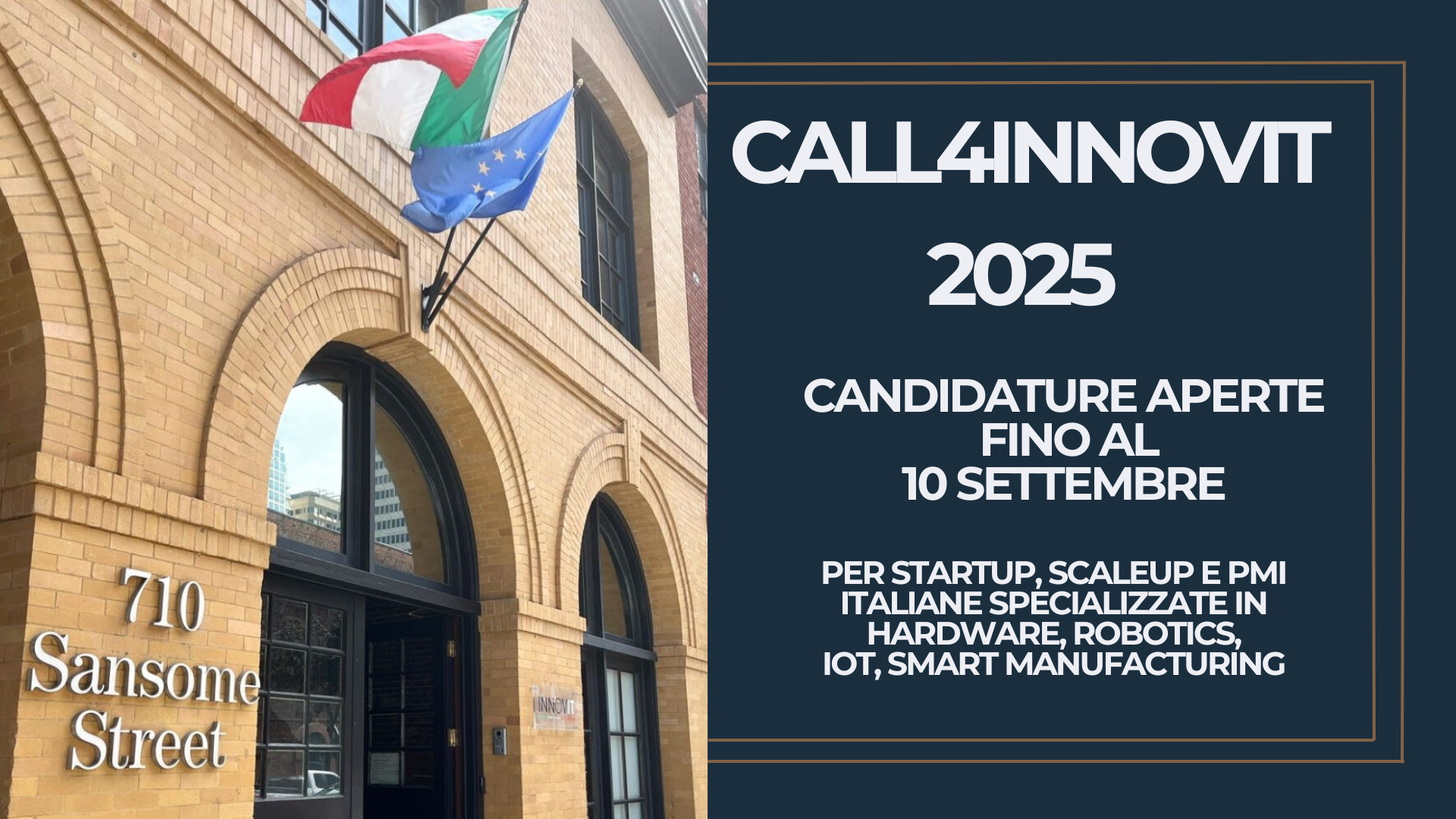 CALL4INNOVIT 2025: candidature aperte