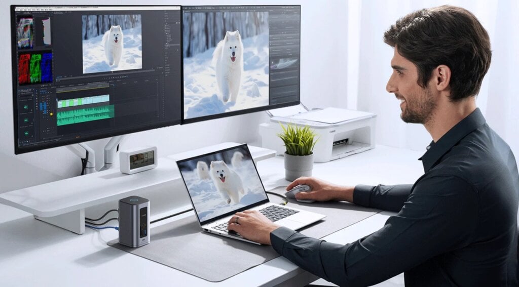 Guida ai migliori device per uno smartworking davvero smart, al mare o in montagna (e posticipare il ritorno in città) baseus docking station 2