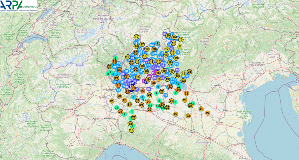 arpa maltempo mappa