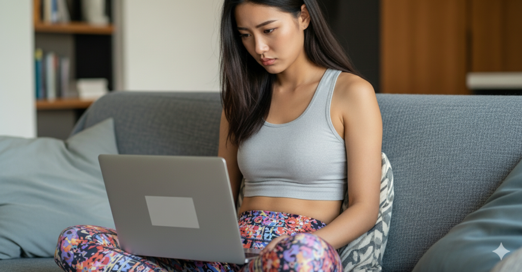 ragazza al pc ecommerce cina