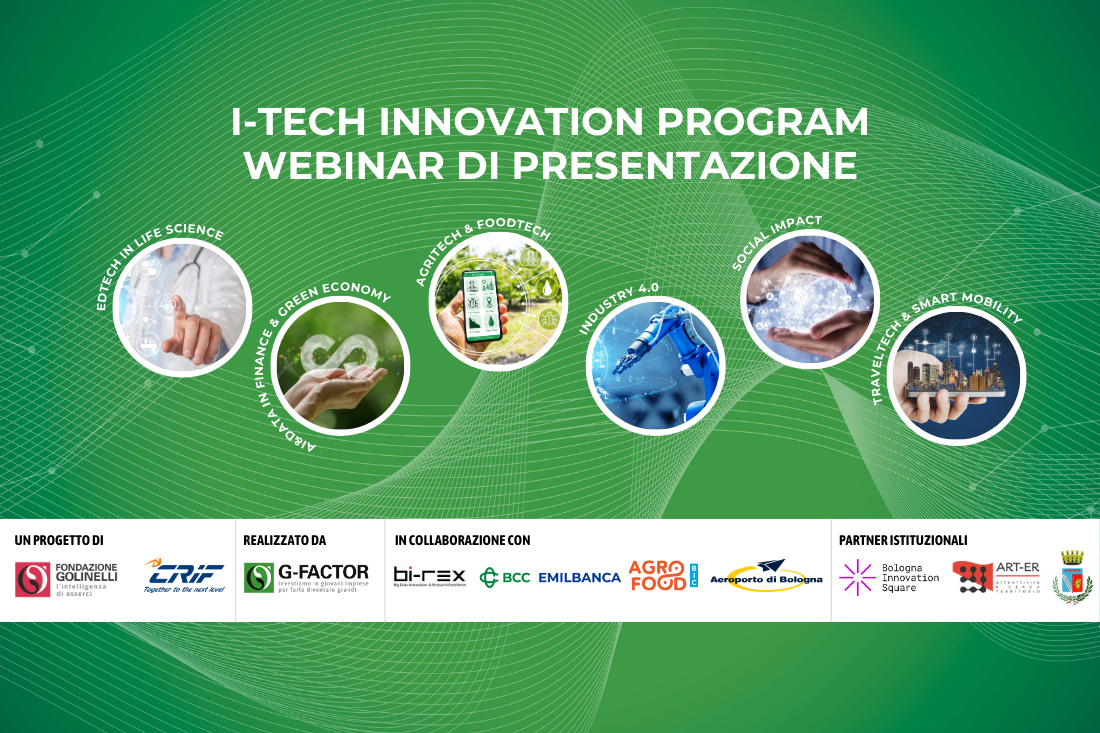 Agenda del futuro I-Tech Innovation Program: webinar di presentazione