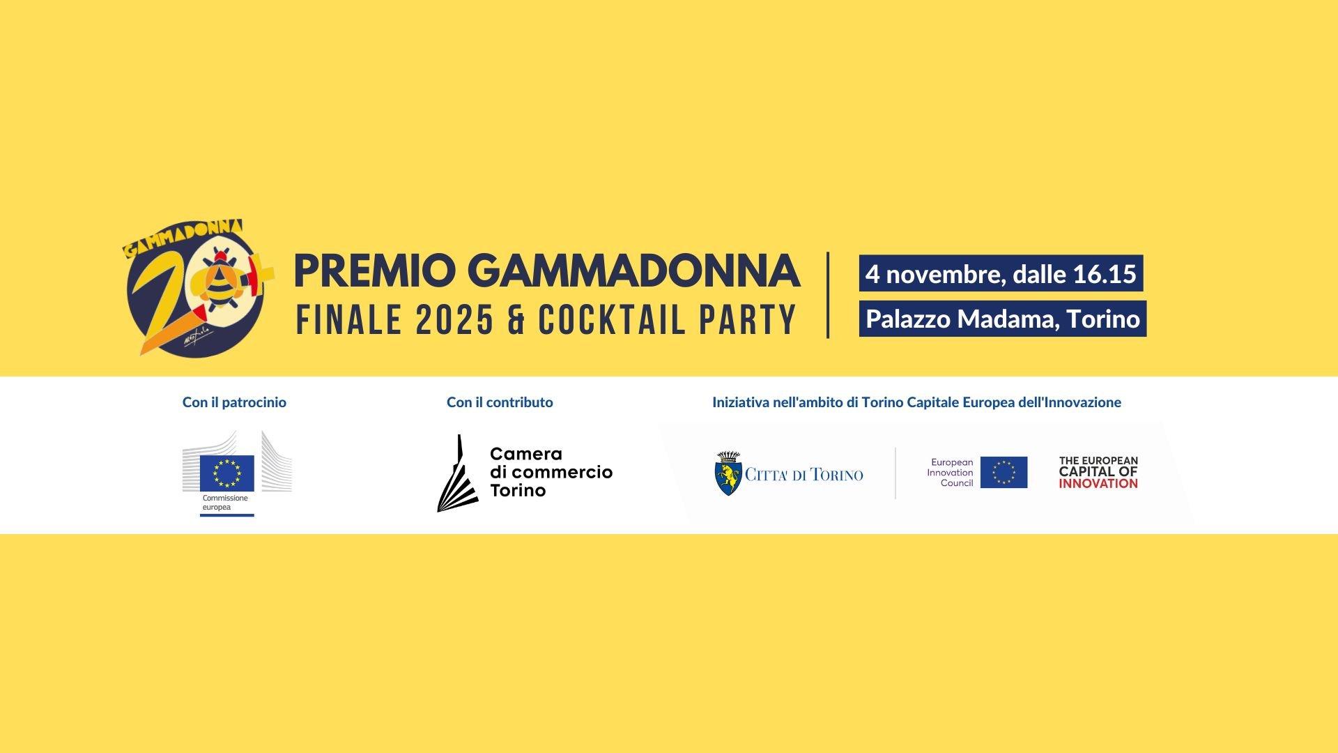 Agenda del futuro Premio GammaDonna per l’imprenditoria femminile innovativa – XXI Edizione